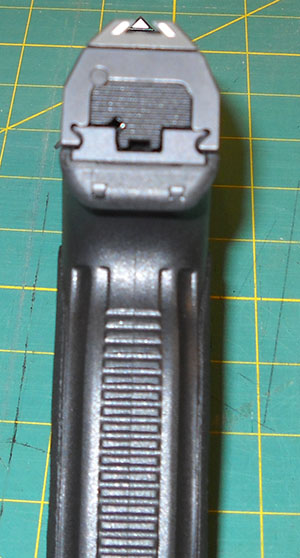 detail, Steyr L40-A1 sight picture